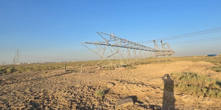 الكهرباء: تعرض أبراج نقل الطاقة في البصرة إلى تخريب متعمد أدى إلى فقدان 300 ميغاواط