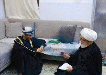 الحسان يزور ممثل المرجعية العليا الشيخ عبد المهدي الكربلائي