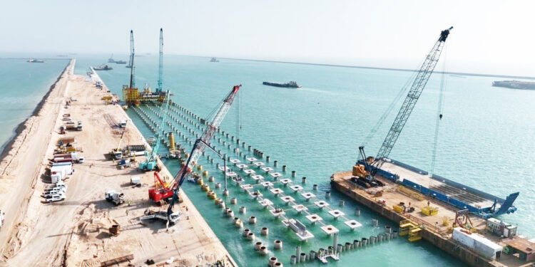 إحصائية جديدة بنسب الإنجاز المتحققة في ميناء الفاو الكبير