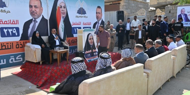 الاسدي يزور مرشحة سومريون في جبلة انتظار الجبوري