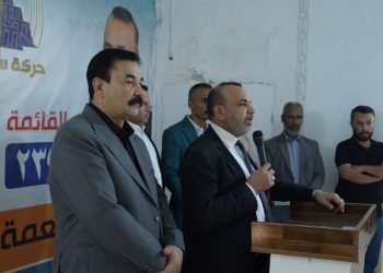 الاسدي يشارك في تجمع جماهيري يدعم مرشح سومريون الدكتور نعمة زغير الخيكاني