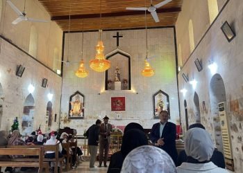 من صور التعايش المشترك.. كنيسة “أم الأحزان” في ميسان تشهد قداس الدعاء للعراق