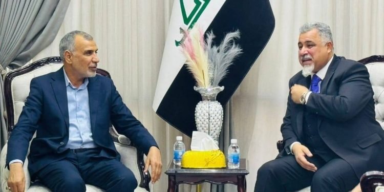 رئيس كتلة سومريون النيايبة الأستاذ ناظم الاسدي يستقبل رئيس كتلة تحالف الدولة