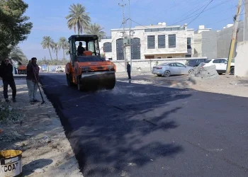 الجهد الخدمي يباشر بتأهيل منطقة الجوادين في بغداد