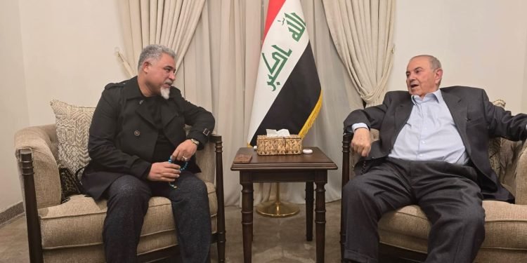 رئيس كتلة سومريون النيابية الأستاذ ناظم الاسدي يلتقي اياد علاوي