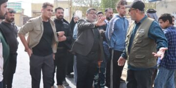 الدبي يتابع ميدانياً مشروع إكساء وتبليط شوارع منطقة الدوانم