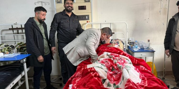 الدبي يزور جرحى ابطال الحشد الشعبي