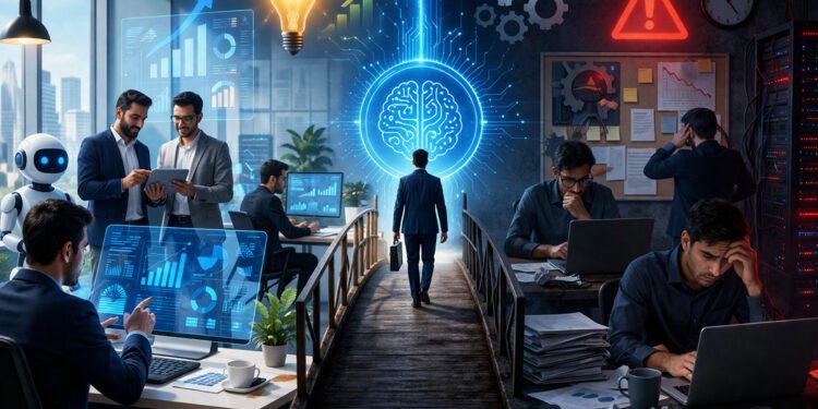 تبنّي الذكاء الاصطناعي في بيئة العمل: الفرص والتحديات