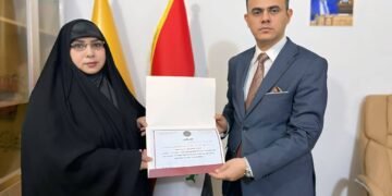 تكريم الدكتورة آمنة الأسدي لدورها الريادي في دعم الأنشطة العلمية والبيئية في كربلاء