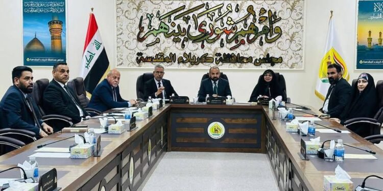 مجلس كربلاء المقدسة يحسم ملف إدارة “قضاء الخيرات” ويفتح حزمة من الملفات الخدمية والاجتماعية في جلسته الخامسة عشرة