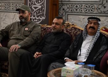 الدكتور أحمد الأسدي يشارك في مجلس العزاء الحسيني الذي أقامه رئيس هيئة الحشد الشعبي السيد فالح الفياض
