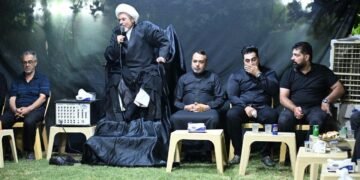 الدكتور أحمد الأسدي يشارك في مجلس العزاء الحسيني الذي أقامه الحاج أبو كرار الأسدي