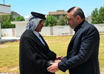 رئيس حركة سومريون يقدّم واجب العزاء لعائلة الشيخ ريال الركابي في بغداد