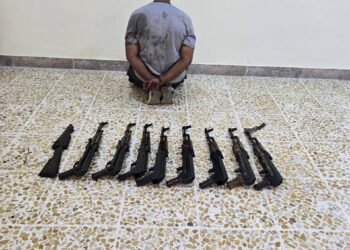 المنافذ تحبط محاولة إدخال أسلحة داخل شاحنة قادمة من سوريا