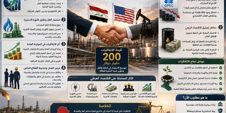 الاتفاقيات النفطية العراقية الأميركية.. بين فرص الاستثمار ومخاطر تعميق الاقتصاد الريعي