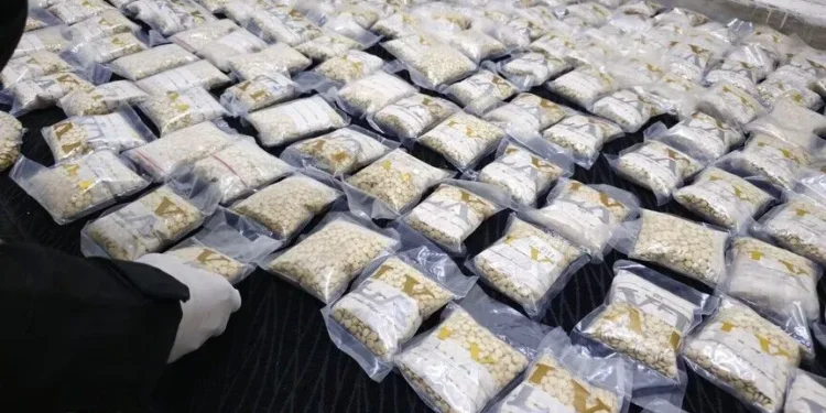 الداخلية: القبض على تاجر مخدرات بحوزته 36 كغم من الكبتاجون