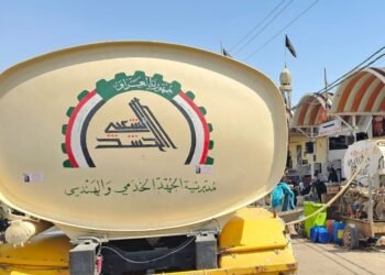 ضمن خطة الأربعين.. الحشد الشعبي يضخ 17 مليون لتر ماء لخدمة الزائرين