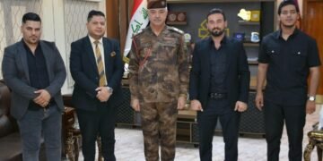 مسؤول متابعة حركة سومريون في البصرة يزور قائد حدود المنطقة الرابعة ويثمن جهوده الأمنية